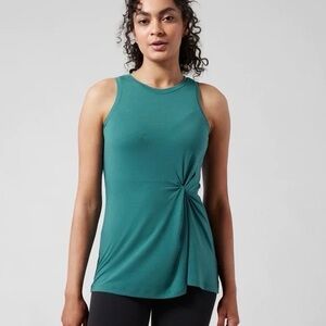 Athleta Dark Teal Twist Tank Top
